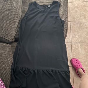 Halogen Black Ruffle dress